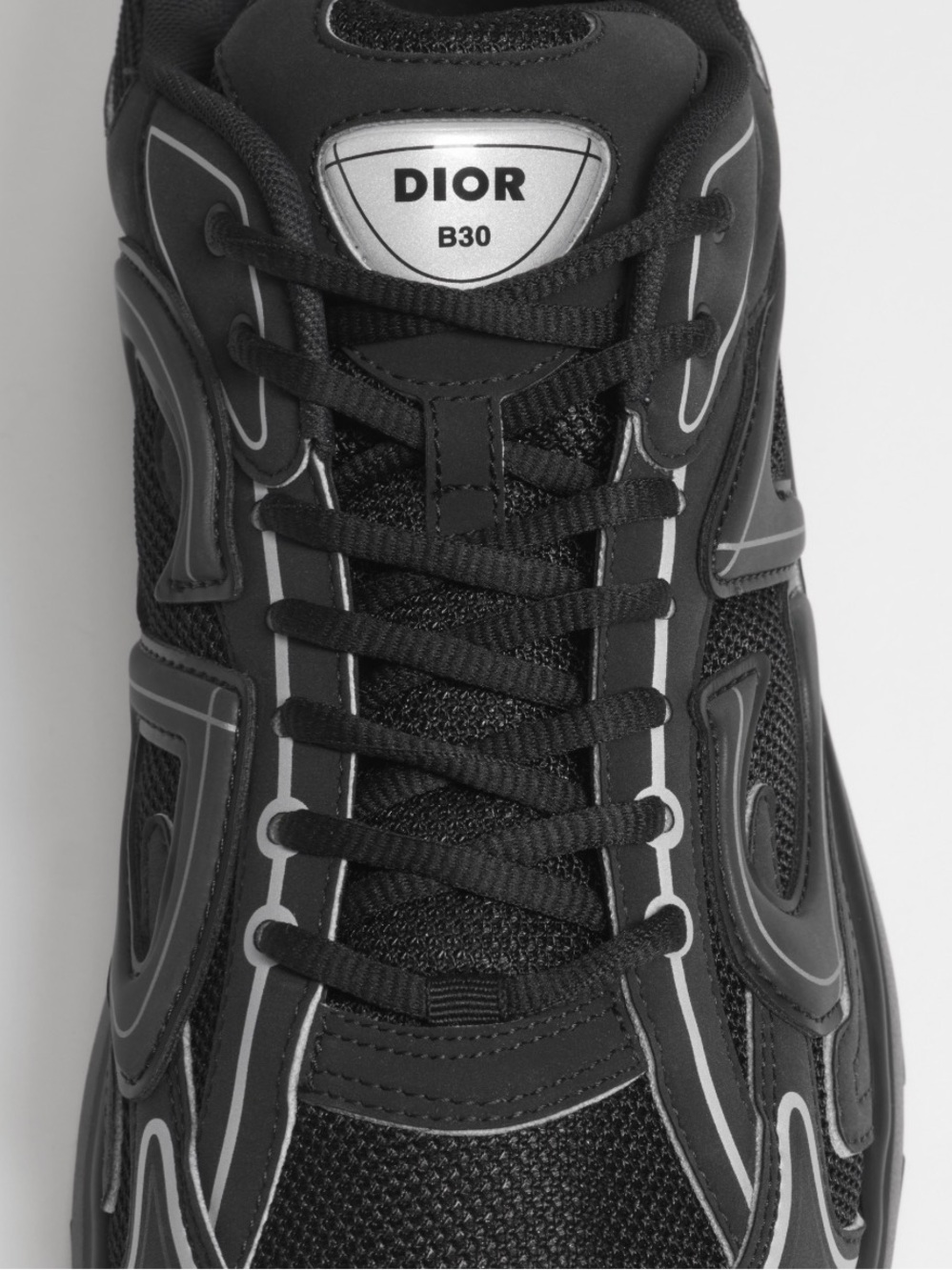 Dior Black B30 Lace-Up Trainer